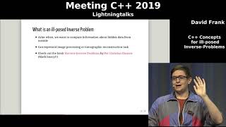 C++ Concepts for ill-posed Inverse-Problems - David Frank - Meeting C++ 2019 lightning talks