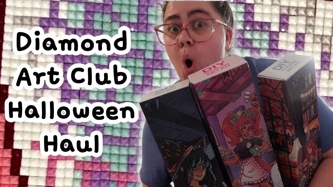 diamond art club 2025 HALLOWEEN drop haul pt 1 | при участии yuumei art, иллюстрации aria и много...