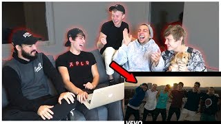 REACTING TO OUR SONG 
