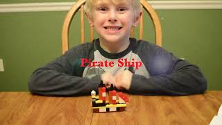 Sawyers Creations - Building Lego Pirate Ship And Pyramid