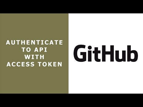 Authenticate To Github API Using Access Token