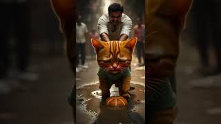 The poor little one steals for hunger #cats #cat #hungry #ai #pixar #3d #sadstory