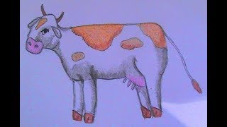 Как нарисовать Рисуем Корову №17 Как нарисовать Рисуем Корову №17