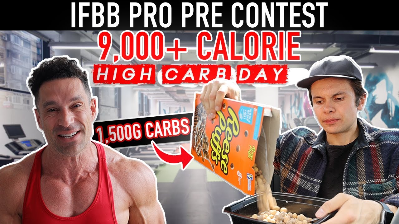 Following A 9,000+ CALORIE IFBB PRO High Carb Refeed Day | Greg Doucette CARB UP + Posing