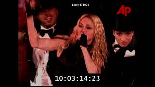 Madonna – AP Archive report on the Sticky & Sweet Tour in London