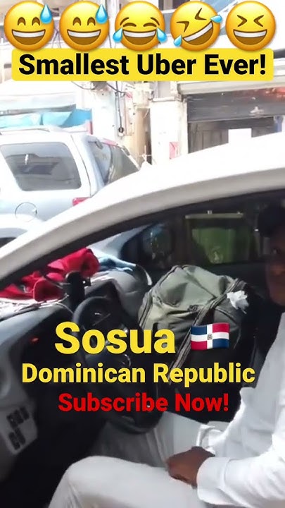 😂 Headed To Sosua Dominican Republic In The Smallest Uber Ever with