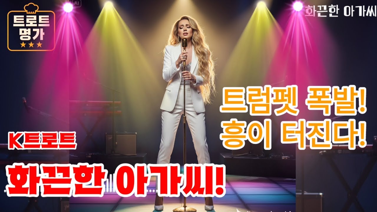 화끈한 아가씨 🔥 트럼펫이 터진다! 신나고 즐거운 리듬 트로트 | 축제·행사용 댄스트로트 신곡 #댄스트로트 #트럼펫트로트 #Ktrot #트로트신곡