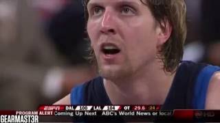 Dirk Nowitzki - 30 pts, 13 reb vs Lakers Full Highlights (2008.03.02) CLUTCH!