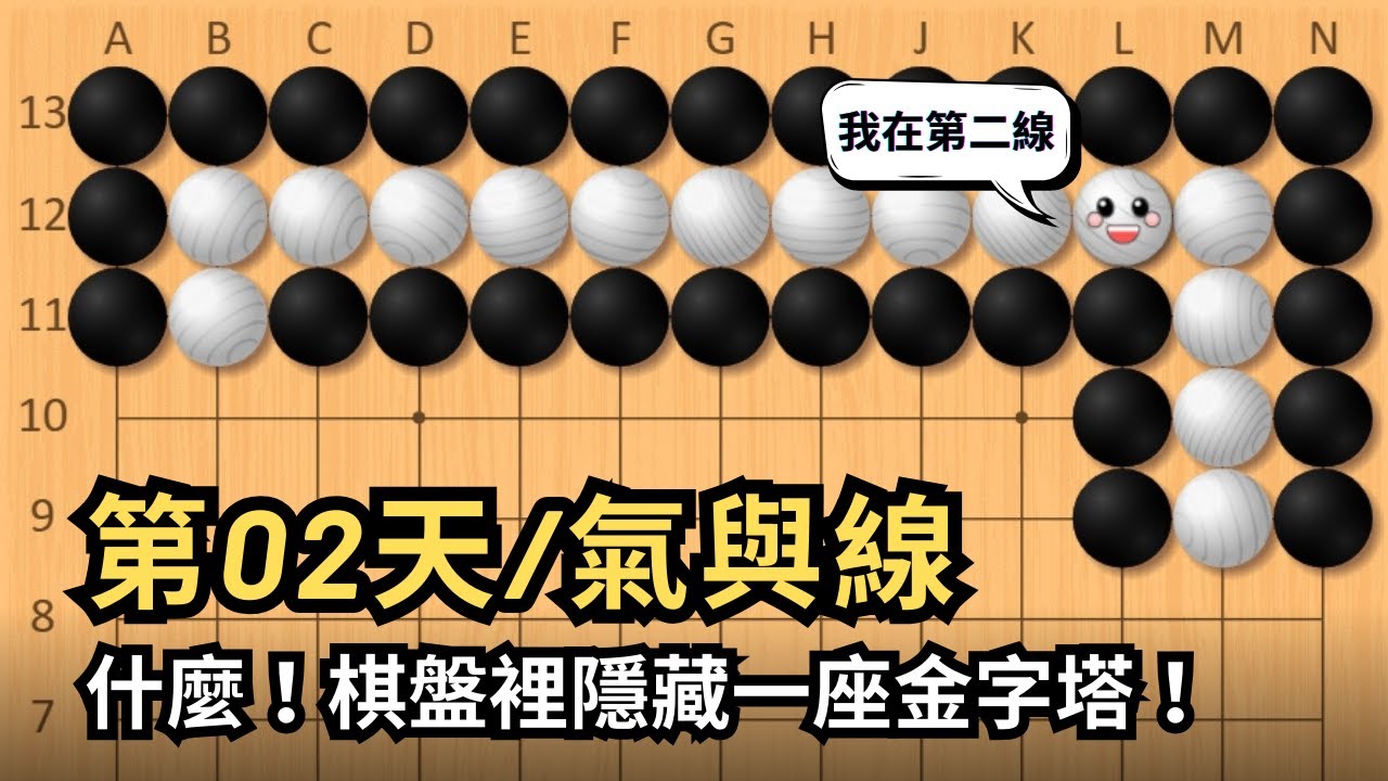 【氣與線】什麼！棋盤裡隱藏一座金字塔！【玩石圍棋教室】