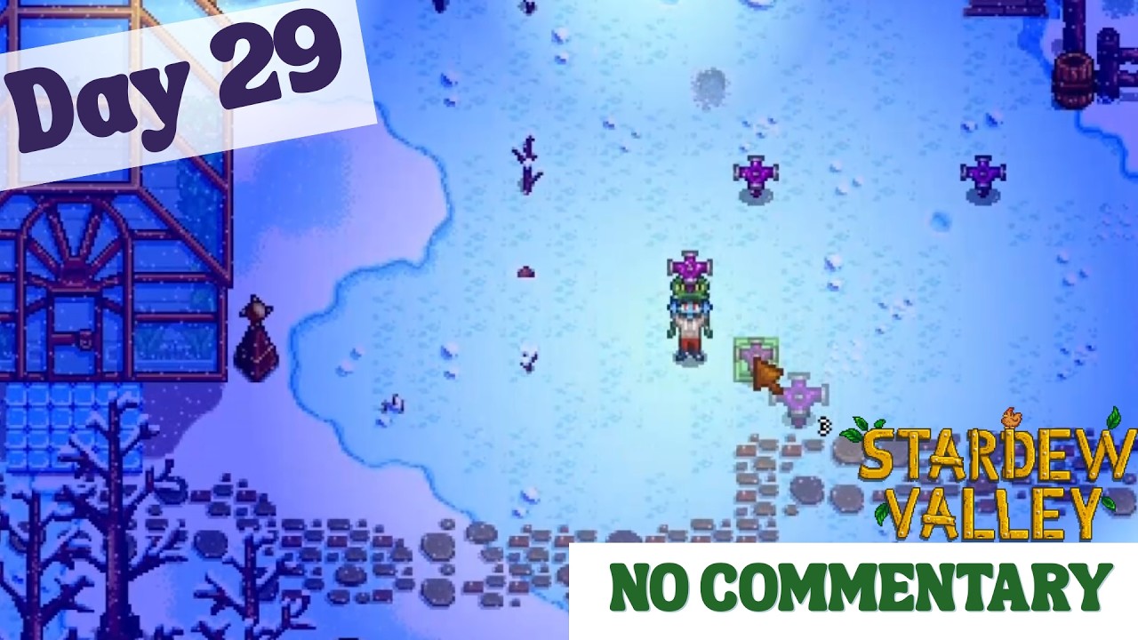 No Commentary Stardew Valley - Day 29 - HOW DO SPRINKLERS WORK