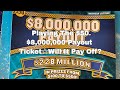 Playing The $50 $8,000,000 Payout Ticket☆Will It Pay Off?
