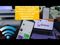 How To Hook Up HP Colour Laserjet  Printer To WIFI and Print from HP Deskjet For Beginners