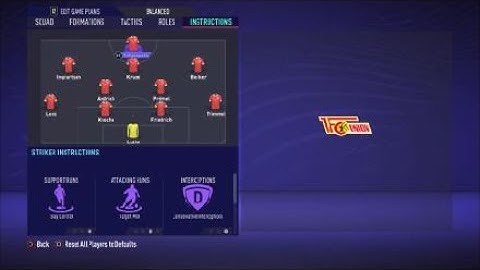 FIFA 21 Custom Tactics -Recreate 4-2-3-1  of Union Berlin + Instructions - Replicate real system