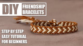 Chevron Arrow V Friendship Bracelets Step by Step Tutorial | Easy Tutorial for Beginner