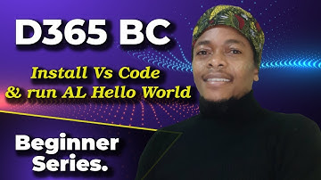 Your first Hello world using AL. Install Visual studio code and use the AL extension.