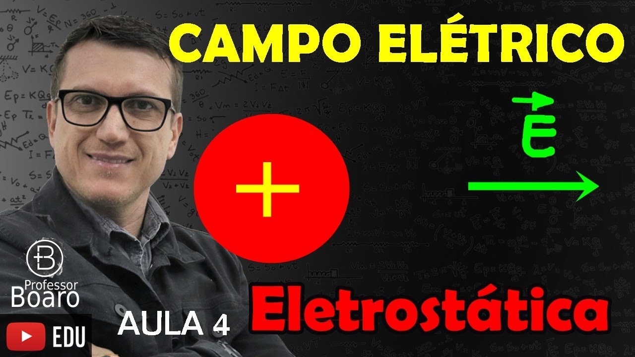 CAMPO ELÉTRICO - ELETROSTÁTICA - (TEORIA + EXERCÍCIOS) - AULA 4