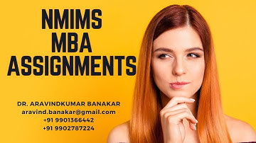 NMIMS SOLVED ASSIGNMENTS I  NMIMS Assignments Solutions I NMIMS MBA Assignments I NMIMS Assignments