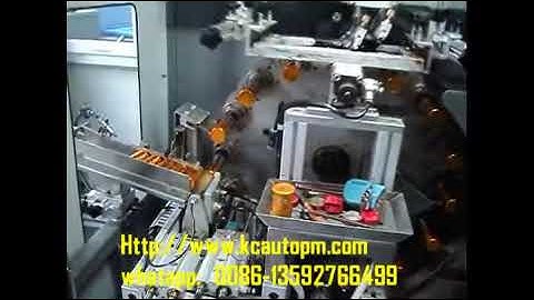 Automatic  one color screen printing machine for bottle cap side