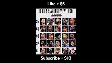 Build your nba team with $15 all time edition #nba #shorts
