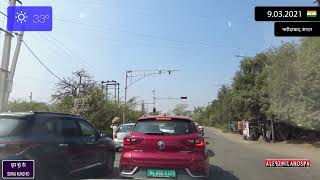 Driving Through Delhi (India) From Faridabad To Khanpur 9.03.2021 Timelapse X4