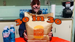 30 IN 30 | BK double cheeseburgers