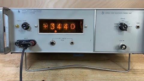 HP 3440A Digital Voltmeter Part 3