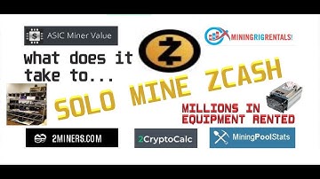 What does it take to SOLO MINE ZCASH?  We rented millions of dollars of equipment to find out....