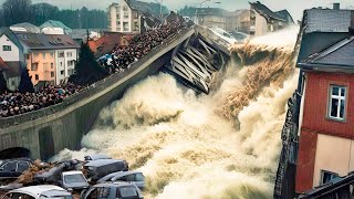 Ужасные кадры исторического наводнения в Германии! Эвакуация населения