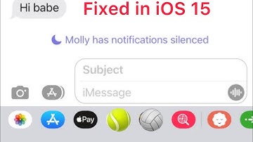Notification Silenced Message on iPhone in iOS 15