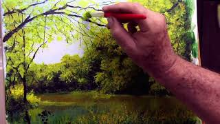Unleash Your Painting Skills: A Serene Lake In The Forest 2 - Fast Pace