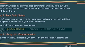 Converting MongoDB JSON Response to Python Arrays for Chart Creation