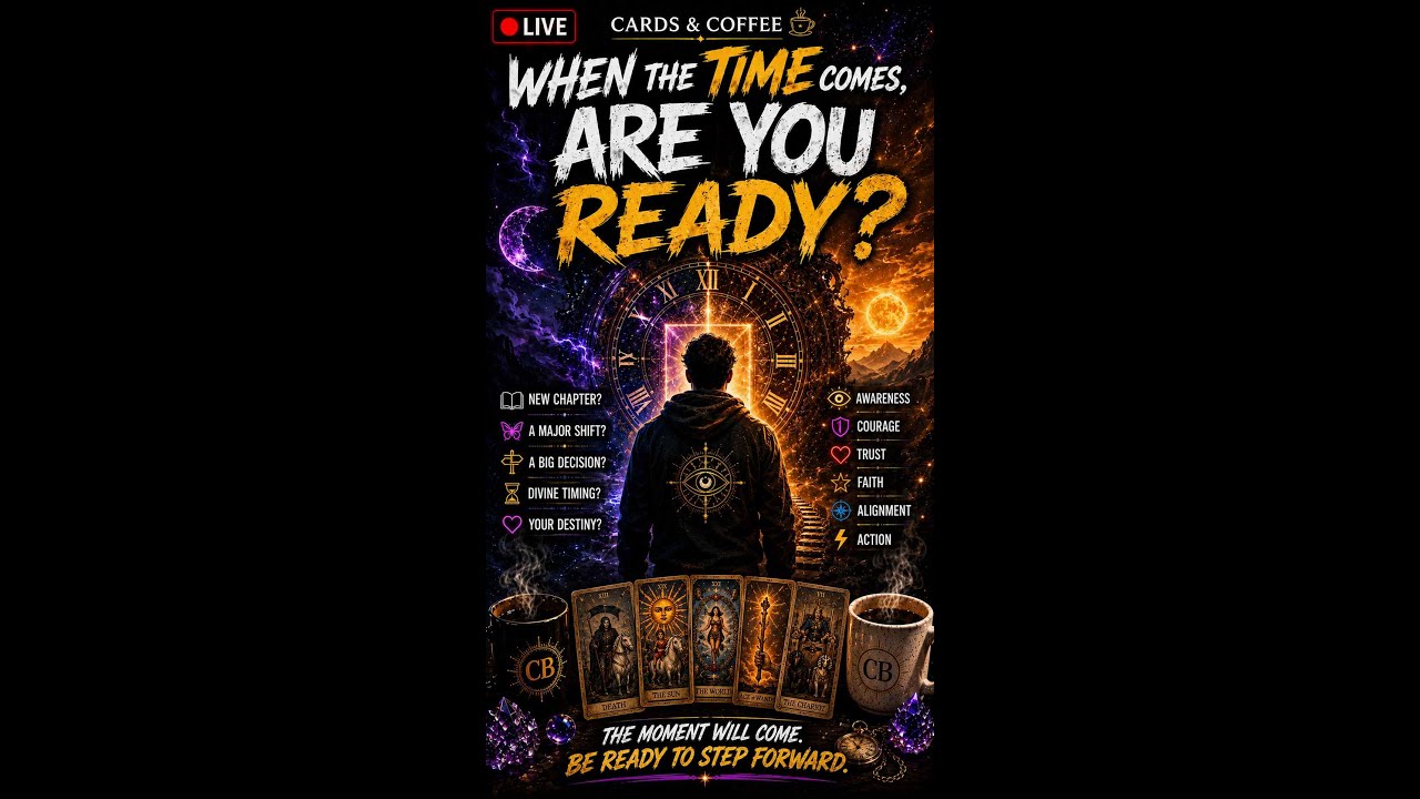 🔴 CARDS & COFFEE ☕ | When The Time Comes, Are You Ready? ⚡ #mrcosmic #tarot thumbnail