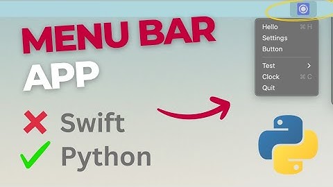 Creating a macOS Menu Bar App with Python & Rumps