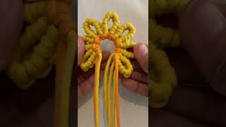DIY Macrame Flower Decoration or Bag Charm Tutorial