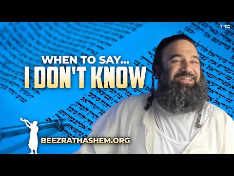 Parashat Vayeitzei: When To Say I Don't Know