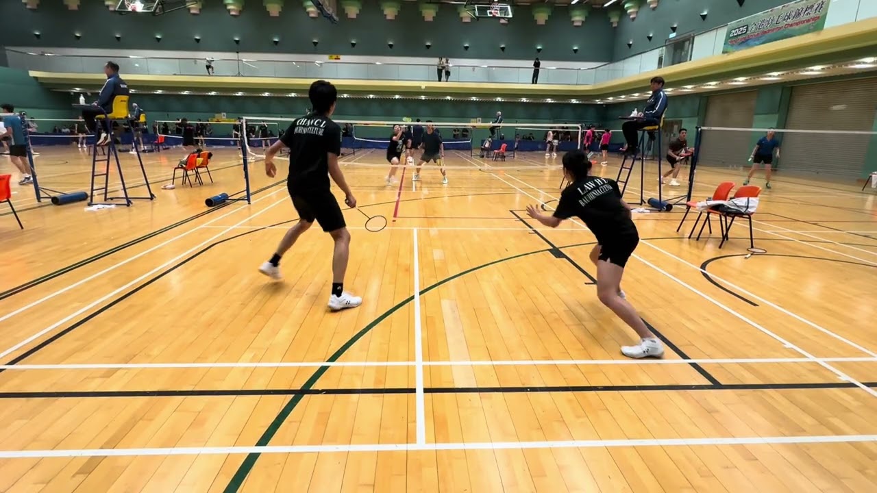 2025 全港羽毛球錦標賽 中級組混雙 ￼￼ 吳莉群/鄧灝軒 vs 羅凱林/ 陳卓洛