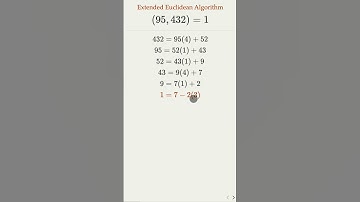 Extended Euclidean Algorithm to Solve Linear Diophantine Equation