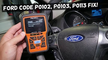 FORD ENGINE LIGHT ON FIX CODE P0102 P0103 P0113. Easy fix