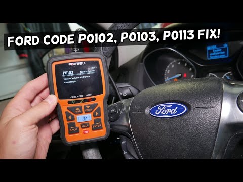 FORD ENGINE LIGHT ON FIX CODE P0102 P0103 P0113. Easy fix