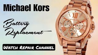 How To Change/Replace Battery Michael Kors Watch | Japan Movement | DIY