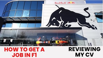 How to get a JOB In F1 - Reviewing my RedBull Racing CV