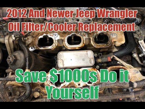 Jeep Wrangler JK JKU 3.6 Pentastar Oil Filter Cooler Housing ...