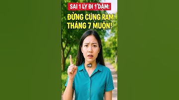 Sai một ly đi một dặm - Đừng cúng rằm tháng 7 muộn