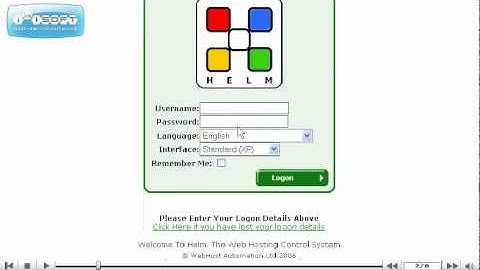 BMChosting Helm password reminder tutorial