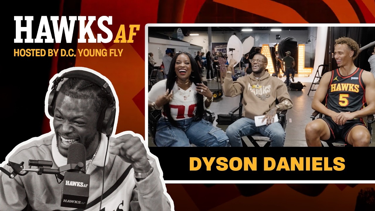Dyson Daniels explains house music to DC Young Fly and Shamea Morton 😂🔊 | Hawks AF