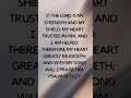 BIBLE AUDIO PSALM 28:7 || God's Word - Bible Stories #Shorts