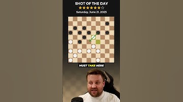 Shot of the Day – June 21, 2025 ➡️ Learn How to Play Checkers at www.worldofcheckers.com
