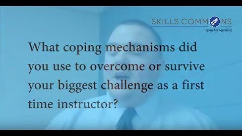 Instructor Insight: "What coping mechanisms did you use to overcome the challenges..."