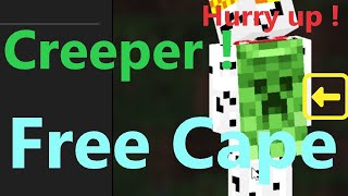 【Official Free Cape of Creeper】Hurry up ! MineCraft 15th Anniversary present limited