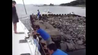 15”無人島の梶島で海水浴10